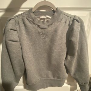 Frame puff sleeve sweatshirt